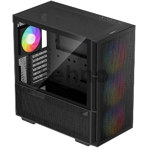 Корпус компьютерный DeepCool CH560 Black (R-CH560-BKAPE4-G-1) (ATX, без БП, 2хUSB, с окном)