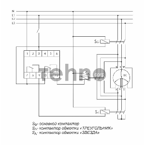 Реле времени PCG-417 (звезда-треугольник для пуска электродвиг. 230В 2х8А 2НО IP20 монтаж на DIN-рейке) F&F EA02.001.020