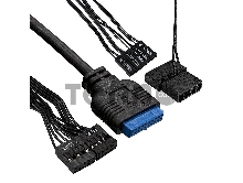 Корпус Minitower ExeGate mEVO-7807-NPX400 (mATX, БП 400NPX 12см, 1*USB+1*USB3.0, черный 1x12см с RGB подсветкой)