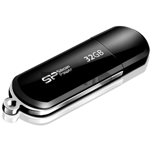 Флеш Диск Silicon Power 32Gb LuxMini 322 SP032GBUF2322V1K USB2.0 черный