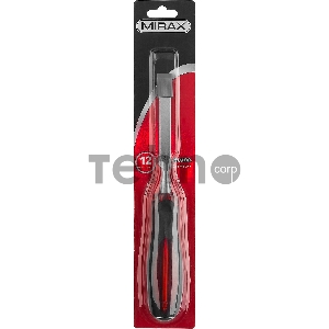 Стамеска MIRAX 1810-12 с двухкомпонентной прозрачной рукояткой, 12мм