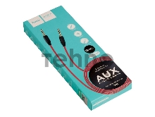AUX аудио кабель/3.5 mm jack - 3.5 mm jack/ HOCO HC-79293 UPA11/ 1m/ позолоченные контакты/ Black