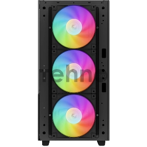 Корпус компьютерный DeepCool CH560 Black (R-CH560-BKAPE4-G-1) (ATX, без БП, 2хUSB, с окном)