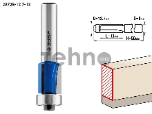 Фреза кромочная с нижним подшипником (3 лезвия) ЗУБР 12.7x13мм, хвостовик 8мм, Фреза кромочная с нижним подшипником (3 лезвия) ЗУБР 12.7x13мм, хвостовик 8мм,