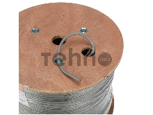 Кабель витая пара REXANT F/UTP, категория 6, ZH нг(А)-HF, 4PR, 23AWG, внутренний, серый, 305м
