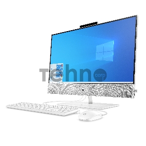 Моноблок HP Pavilion I 27-27-d0005ur NT 27 (1920x1080) Core i3-10300T, 4GB DDR4 2666 (1x4GB), SSD 128Gb, Internal graphics, no DVD, kbd&mouse wired, 5MP Webcam, White, Win10, 1Y Wty