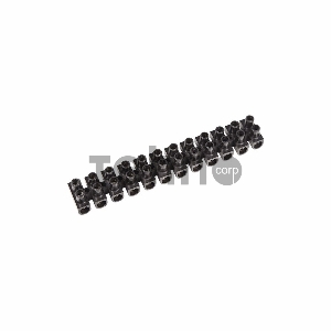 Клеммная колодка винтовая KВ-6 (2,5-6 мм²), ток 6 A, полипропилен черный (ЗВИ) REXANT