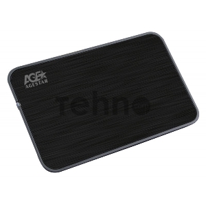 Внешний корпус для HDD AgeStar 3UB2A8 SATA II пластик/алюминий черный 2.5