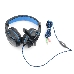 Гарнитура игровая Gembird MHS-G215, код ""Printbar"", черный/синий, регулировка громкости, кабель 2м, фото 2