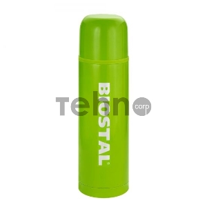 Термос BIOSTAL NB-500 C-G зеленый, 0.5 л, у/г с кнопкой