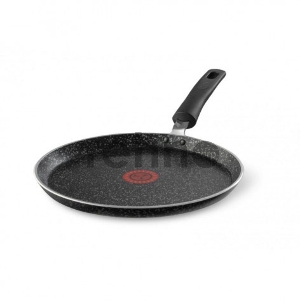 Сковорода блинная Tefal Granit 04192525 круглая ручка несъемная (без крышки) черный (9100036468)