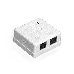 Розетка внешняя двойная ExeGate SM2-RJ45-C6 RJ-45 кат.6 UTP Krone/110, фото 2