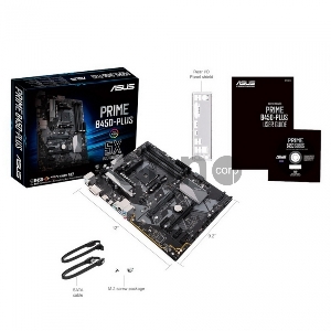 Материнская плата ASUS PRIME B450-PLUS, ATX B450, 4*DDR4, DVI+HDMI, CrossFireX, SATA3 + RAID, Audio, Gb LAN, USB 3.1*7, USB 2.0*6, COM*1 header (w/o cable) Материнская плата ASUS PRIME B450-PLUS, ATX B450, 4*DDR4, DVI+HDMI, CrossFireX, SATA3 + RAID, Audio, Gb LAN, USB 3.1*7, USB 2.0*6, COM*1 header (w/o cable)