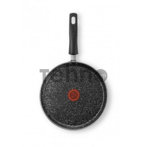 Сковорода блинная Tefal Granit 04192525 круглая ручка несъемная (без крышки) черный (9100036468)