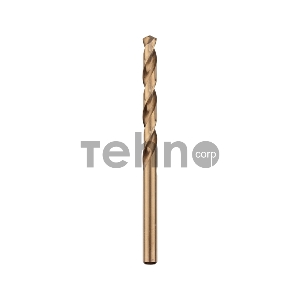 Сверло по металлу 4,5 мм «Кобальт» (сталь HSS-Co 5% M35 P6M5K5) (1 шт. в блистере) DIN 338 Kranz