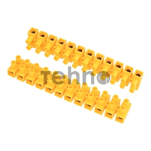 Клеммная винтовая колодка KВ-35 10-35, ток 80 A, полиэтилен желтый REXANT (10 шт./уп.)