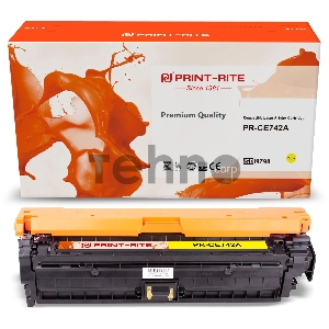 Картридж лазерный Print-Rite TFHAN6CPU1J PR-CE742A CE742A желтый (7300стр.) для HP LJ CP5220/CP5221/CP5223/CP5225