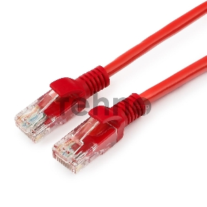 Патч-корд UTP Gembird кат.5e, 1.5м, литой, многожильный (красный)