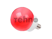 Лампа шар e27 12 LED  Ø100мм красная