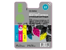 Картридж струйный Cactus CS-C9352 трехцветный для №22 HP DeskJet 3920/3940/D1360/D1460/D1470 (15ml)