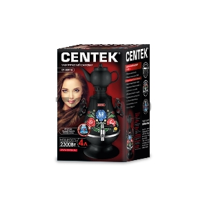 Самовар Centek CT-0091 B (черн+рисунок), 4.0л, 2300Вт, поддерж.t + LED индикатор, керам заварник