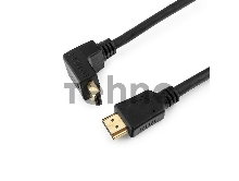 Кабель HDMI Gembird/Cablexpert CC-HDMI490-15, 4.5м, v1.4, 19M/19M, углов. разъем, черный, позол.разъемы, экран, пакет