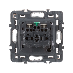 Розетка Legrand 067167 2К+З с плоской лицевой панелью - немецкий стандарт - безвинтовые зажимы - Программа Celiane - титан