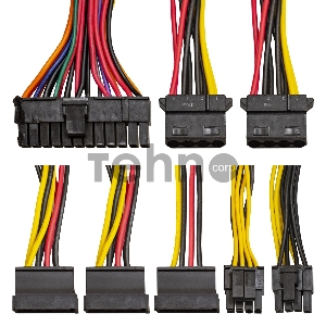 Блок питания 500W ExeGate F500AS (Flex ATX, for ITX case, APFC, КПД 80% (80 PLUS), 4cm fan, 24pin, 4+4pin, 3xSATA, 2xIDE)