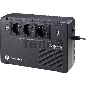 ИБП Systeme Electriс Back-Save, 400VA/240W, 230V, Line-Interactive, AVR, 3xSchuko, USB charge(type A), USB