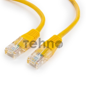 Патч-корд UTP Gembird кат.5e, 1.5м, литой, многожильный (желтый)