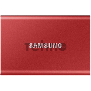 Твердотельный накопитель Samsung SSD 2TB T7 Touch, USB Type-C, R/W 1000/1050MB/s, Red