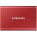 Твердотельный накопитель Samsung SSD 2TB T7 Touch, USB Type-C, R/W 1000/1050MB/s, Red, фото 13