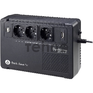 ИБП Systeme Electriс Back-Save, 600VA/360W, 230V, Line-Interactive, AVR, 3xSchuko, USB charge(type A), USB