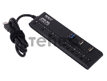 Контроллер HUB GR-380UAB Ginzzu USB 3.0 10 port + adapter