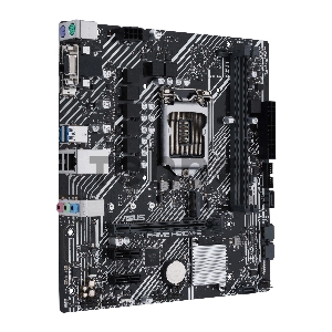 Материнская плата ASUS PRIME H510M-E, LGA1200, H510, 2*DDR4, D-Sub + HDMI, SATA3, Audio, Gb LAN, USB 3.2*4, USB 2.0*6, COM*1 header (w/o cable), mATX ; 90MB17E0-M0EAY0