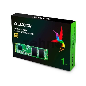 Твердотельный накопитель SSD M.2 2280 1TB ADATA SU650 Client SSD [ASU650NS38-1TT-C] SATA 6Gb/s, 550/510, IOPS 80/60K, MTBF 2M, 3D TLC, RTL (936028)