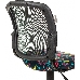 Кресло детское Бюрократ CH-296NX черный TW-01 сиденье мультиколор геометрия сетка/ткань крестов. пластик, фото 4
