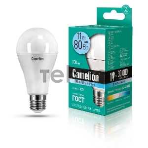 Лампа светодиодная CAMELION LED11-A60/845/E27  11Вт 220В Е27 4500К