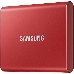 Твердотельный накопитель Samsung SSD 2TB T7 Touch, USB Type-C, R/W 1000/1050MB/s, Red, фото 11