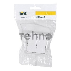 Выключатель Iek EVO20-K01-10-DC ВС20-2-0-ОБ 2кл 10А откр.уст. ОКТАВА (белый)