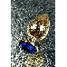 Анальная втулка Metal by TOYFA, металл, золотая, с синим кристаллом, 9,5 см, Ø 4 см, 145 г, фото 8